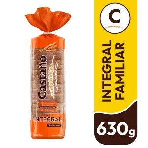 Pan Molde Familiar Castaño Integral