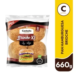 Pan Hamburguesa Brioche Castaño