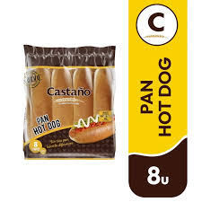 Pan Hot Dog Castaño