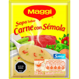 Sopa Maggi Carne con Semola