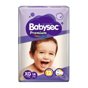 Pañal Babysec Premium XG 14u.