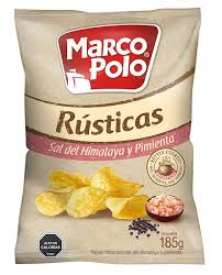 Papas Fritas Marco Polo Rusticas Sal Pimienta 185GR